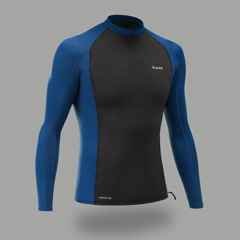 Uv-werende Rashguard Voor Surfen Heren Lange Mouwen Neopreen/lycra Grijs 1 Uv-werende Rashguard Voor Surfen Heren Lange Mouwen Neopreen/lycra Grijs