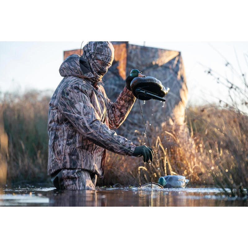 Warme En Winddichte Jagersjas 100 Moerascamouflage 16 Warme En Winddichte Jagersjas 100 Moerascamouflage - Afbeelding 16