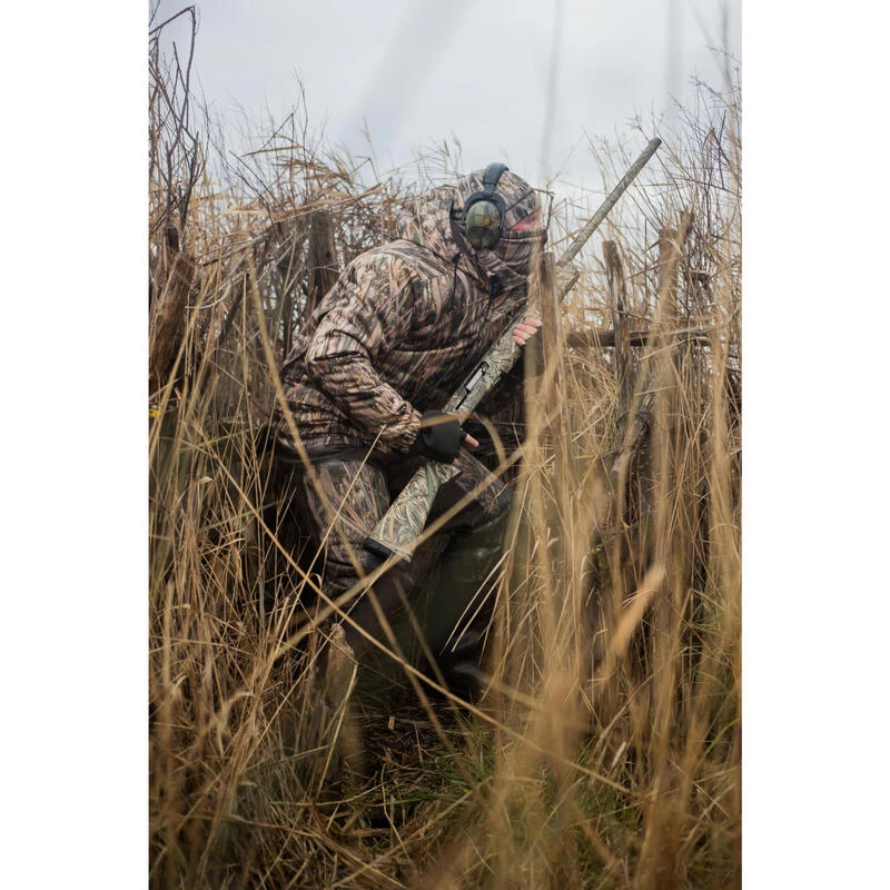 Warme En Winddichte Jagersjas 100 Moerascamouflage 4 Warme En Winddichte Jagersjas 100 Moerascamouflage - Afbeelding 4