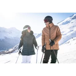 WEDZE Warme Halflange Ski-jas Voor Heren 100 -Trend Kledij Verkoop warme halflange ski jas voor heren 100 bruin 10