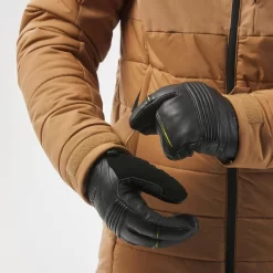 WEDZE Warme Halflange Ski-jas Voor Heren 100 -Trend Kledij Verkoop warme halflange ski jas voor heren 100 bruin 6