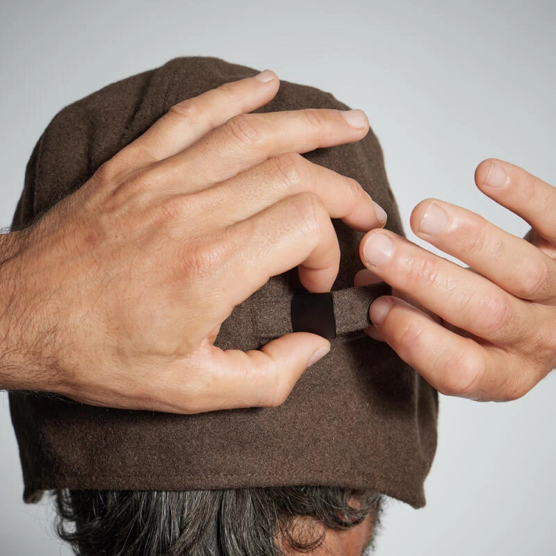 WARME PET MET FLAPPEN WOL 500 BRUIN 3 WARME PET MET FLAPPEN WOL 500 BRUIN - Afbeelding 3