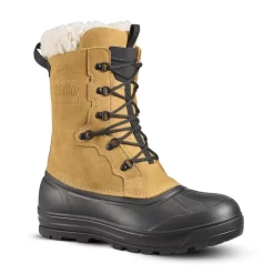 Quechua Warme Waterdichte Snowboots Heren SH500 U-WARM Leer