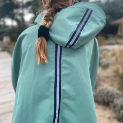 Waterdichte, Ademende, Ecologische Fietsregenponcho, Unisexe - Cap Lizard -Trend Kledij Verkoop waterdichte ademende ecologische fietsregenponcho unisexe cap lizard 3