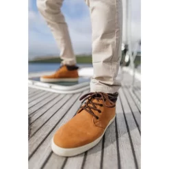 Tribord Waterdichte Leren Zeilschoenen Voor Heren 500 -Trend Kledij Verkoop waterdichte leren zeilschoenen voor heren 500 oker 11