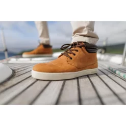 Tribord Waterdichte Leren Zeilschoenen Voor Heren 500 -Trend Kledij Verkoop waterdichte leren zeilschoenen voor heren 500 oker 13