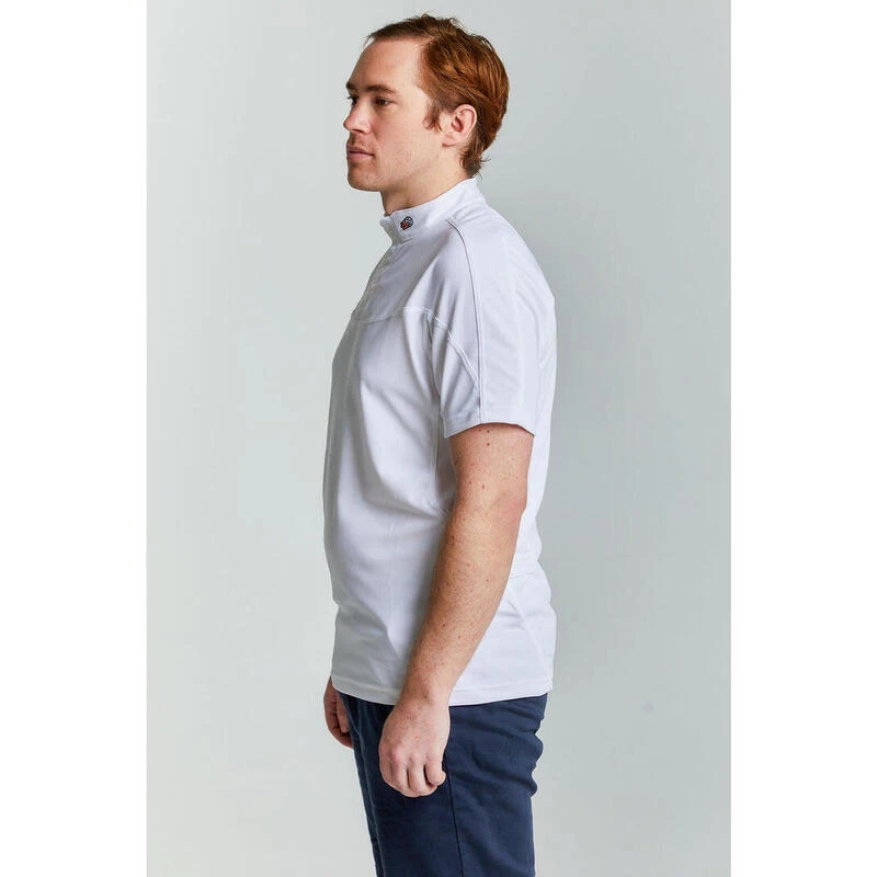 Witte Golfpolo Untraced Voor Heren 2 Witte Golfpolo Untraced Voor Heren - Afbeelding 2