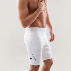 Yoga En Pilates Shorts Voor Heren 95% Premium Katoen - Yogi White