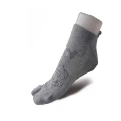 Yogasokken 1 Vinger Volwassenen Voor Gym Antislip Grijs
