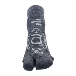 Yogasokken 1 Vinger Volwassenen Voor Gym Antislip Grijs Heather Zilver -Trend Kledij Verkoop yogasokken 1 vinger volwassenen voor gym antislip grijs heather zilver 2
