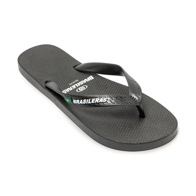 Zwarte Teenslippers Met Antislipzool Voor Heren 2 Zwarte Teenslippers Met Antislipzool Voor Heren - Afbeelding 2