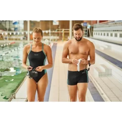 Zwemboxer Voor Heren NEGOMBO -Trend Kledij Verkoop zwemboxer voor heren negombo zwart turquoise 5